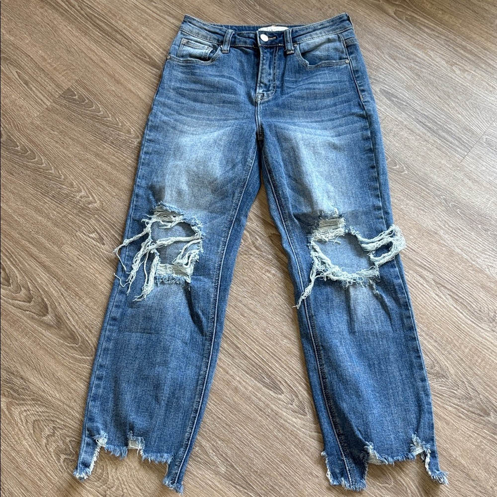 Risen Jeans Blue Denim